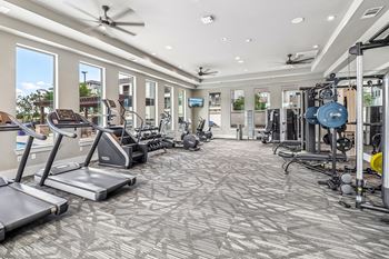State-of-the-art fitness center with technogym equipment